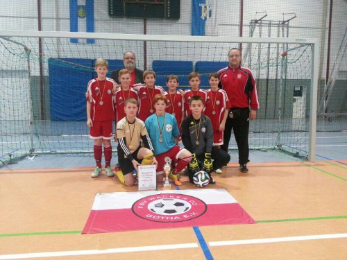 D Junioren bei der Hallenkreismeisterschaft Endrunde