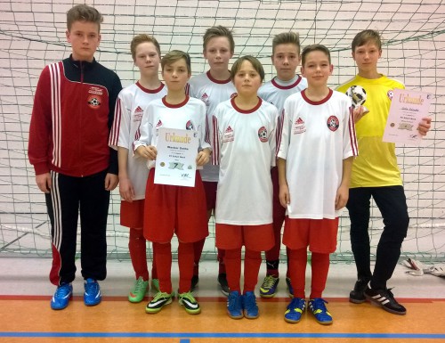 C2-Auswahl beim Hallenturnier des FC Erfurt Nord