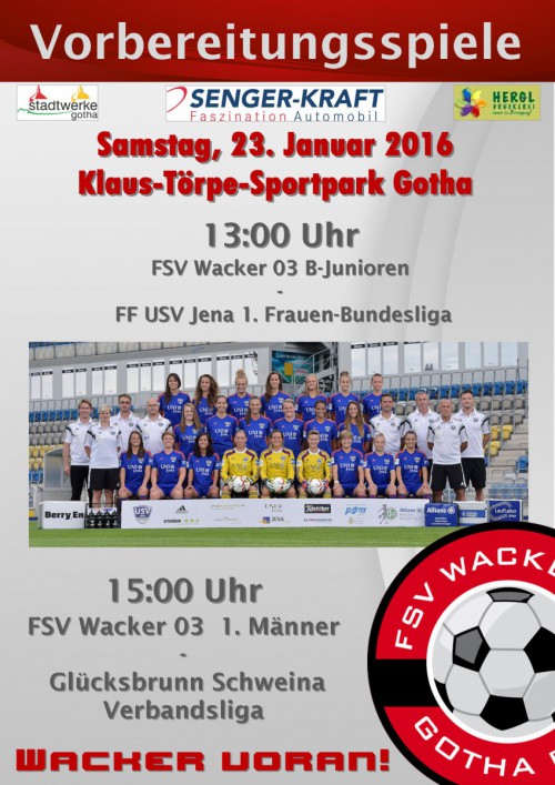 Wacker misst sich mit Bundesliga-Damen aus Jena
