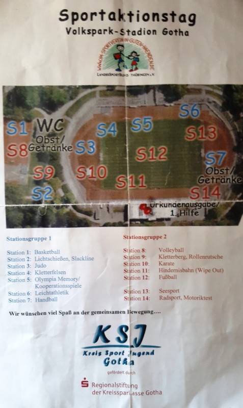 16. Sportaktionstag im Volkspark-Stadion