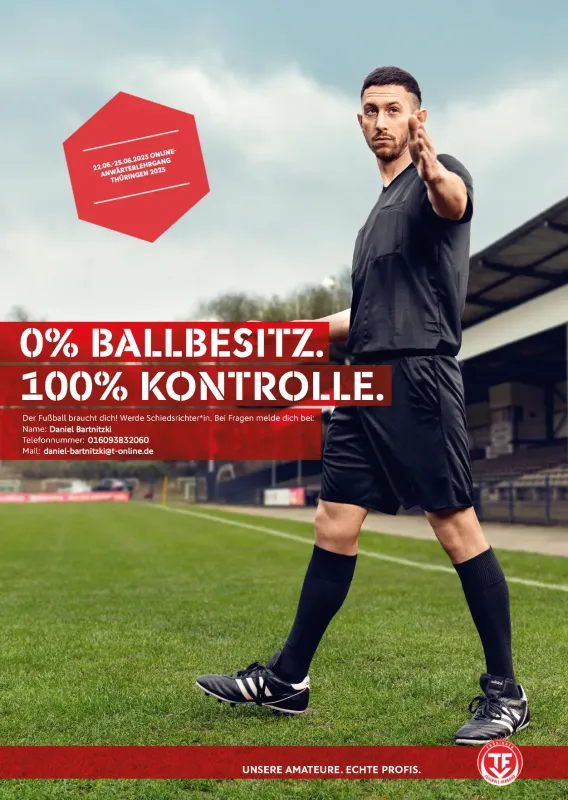 Der Fußball braucht genau Dich! Lass Dich online zum Schiedsrichter ausbilden!