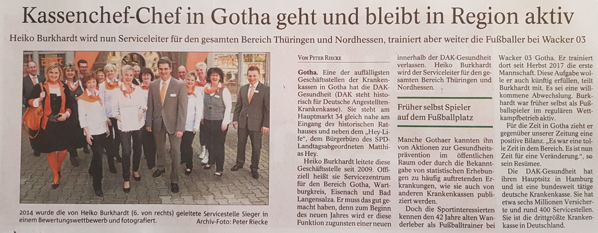 Alles Gute im neuen Job Heiko Burkhardt