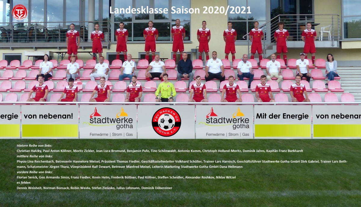 Das offizielle Teamfoto der neuen Saison unserer 1. Männer