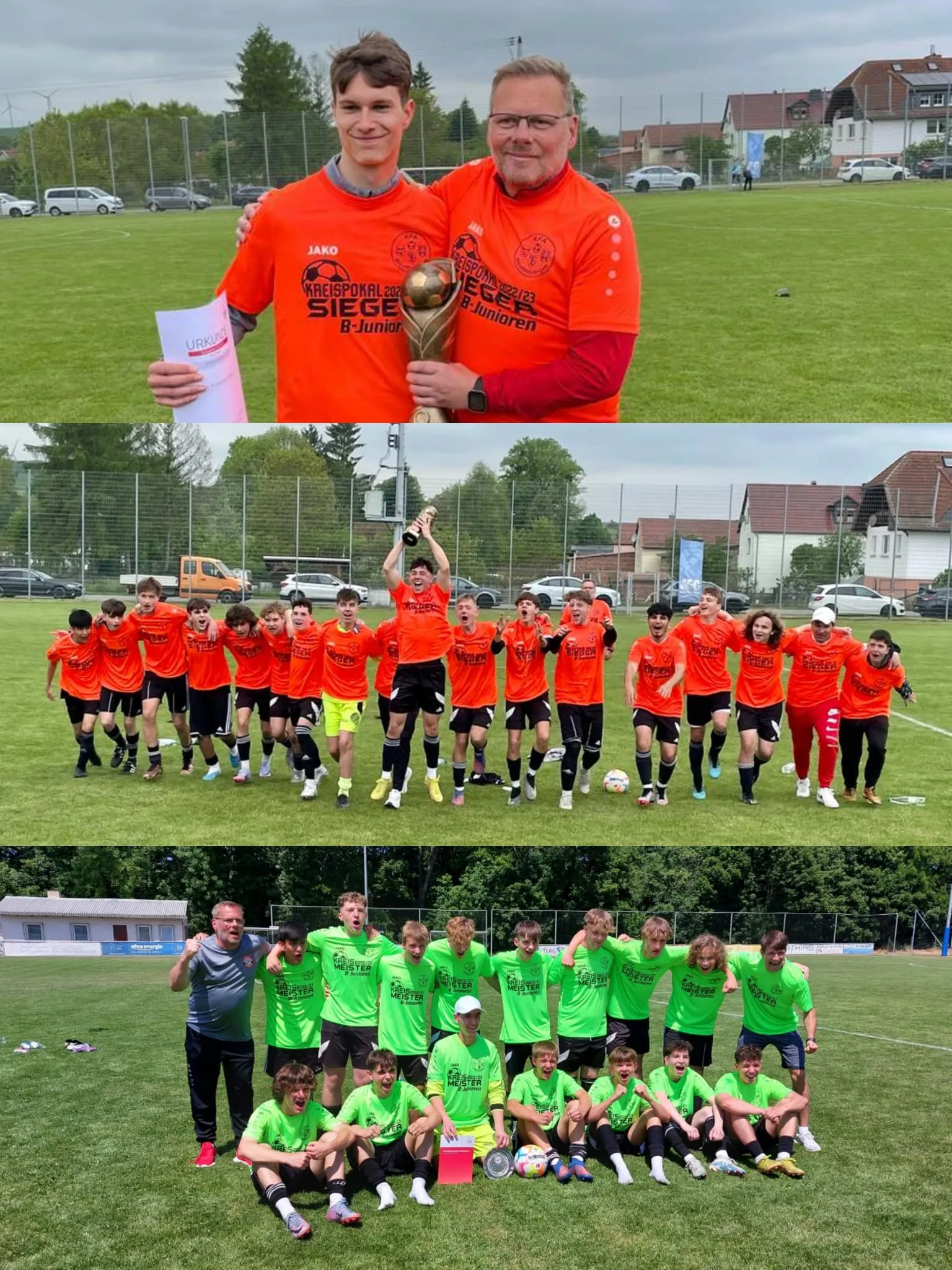 Das Triple und die Väter des Erfolges...