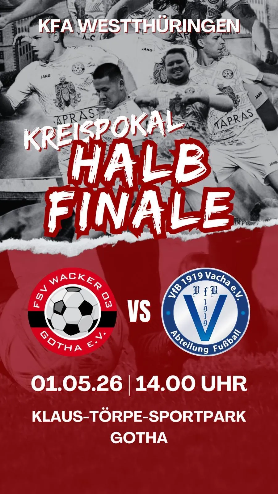 2. Männermannschaft im Westthüringer Pokalhalbfinale