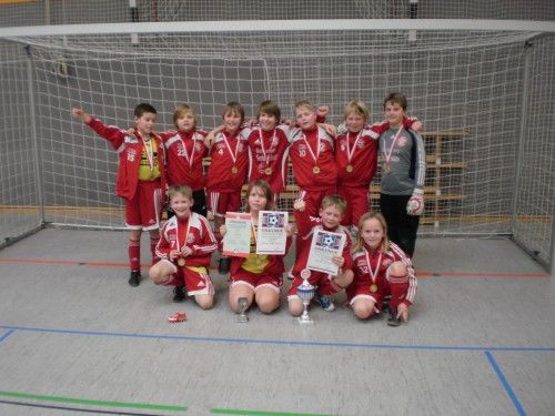 E1 ist BEZIRKSMEISTER  des WTFB in der Halle