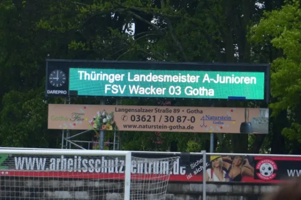 A-Junioren: Saisonfinale und Meisterfeier